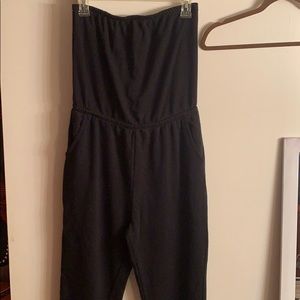 Black sweat jumpsuit